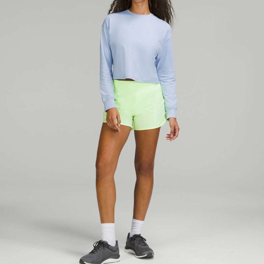 New Lululemon Abrasion-Resistant Training Long-Sleeve Shirt Chambray Size 6